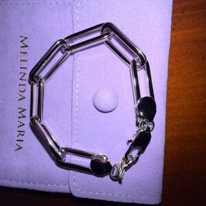 Melinda Maria Silver Chain Bracelet